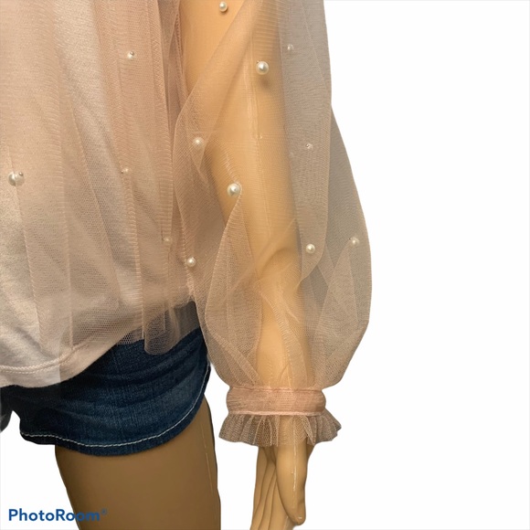 NWT I.N.C pink two layer shirt size L - Picture 3 of 5